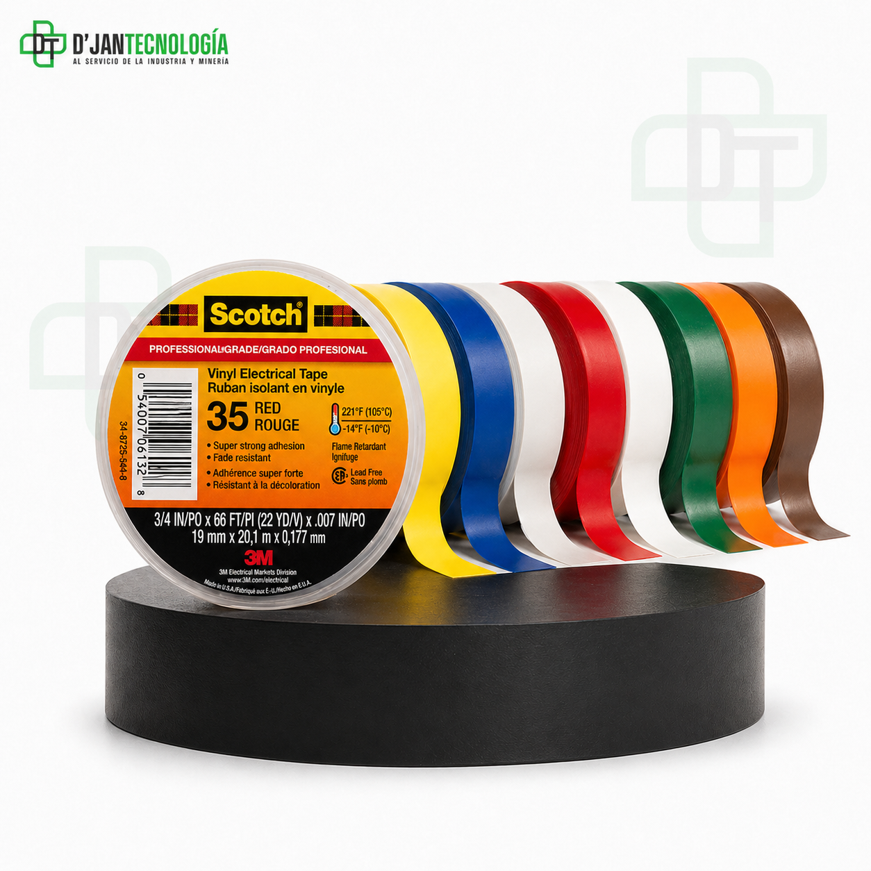 CINTA SCOTCH # 35 - COLORES 